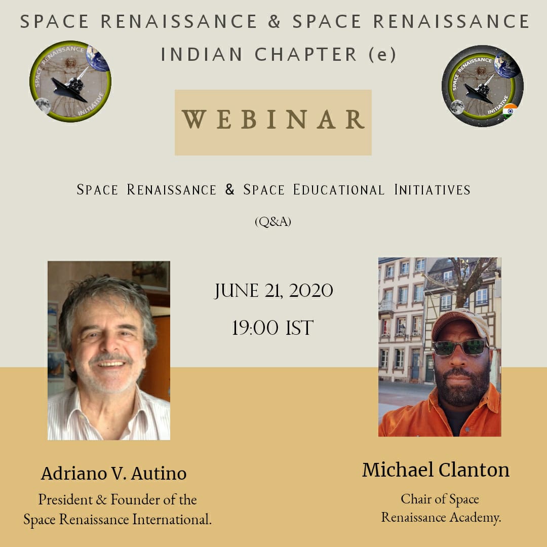 Webinar on space awareness, hosted by Space Renaissance India